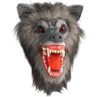 1 x RAW Customer Returns CreepyParty Gray Werewolf Mask Scary Latex Full Head Masks Creepy Horror Masks for Halloween Carnival Costume Party - RRP €22.22