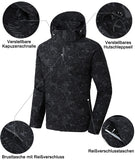 1 x Brand New SwissWell personal injury lawsuit for men softshell jacket men s waterproof functional jacket breathable sports jacket with removable hood - RRP €49.99