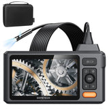 1 x RAW Customer Returns DEPSTECH Dual Lens Endoscope Camera with 5 Inch Screen, 1080P Industrial Endoscope with Lights, IP67 Digital Borescope with 5M Flexible Snake Cable, 7.9mm Sewer Camera - RRP €98.35