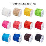 1 x RAW Customer Returns PH PandaHall 12 Colors 2mm Waxed Polyester Thread Waxed Thread Cord for Bracelet Necklaces DIY Jewelry Making Macrame Supplies, 10m Roll, Totally 12 Rolls - RRP €23.39