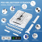 1 x RAW Customer Returns KUNSLUCK Charging Station for PS VR2 PS5 with 2 Cooling Fans, 3-in-1 PS5 Stand for PS5 and PS VR2 Controller for Charging, PS5 Console Cooling Station, Organize PS5 Accessories PS VR2 Accessories - RRP €42.99