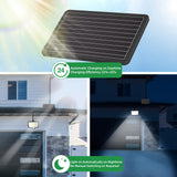 1 x RAW Customer Returns YD LIFE solar lamps for outdoors with motion detector 800LM, 120 LED solar lights outdoor with 150 lighting angle, solar wall light outdoor lamp IP65 protection class with 5M cable for garden garage terrace - RRP €19.99