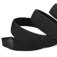 1 x RAW Customer Returns Drizzte Belt Oversize Men s Belt Men Black Work Stretch Belt Fabric Belt 180cm - RRP €20.16