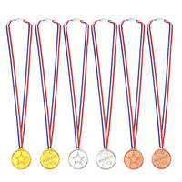 1 x RAW Customer Returns FEPITO 36 Pieces Winner Medals Children Plastic Gold Medals Silver Medals and Bronze Medals for Children Parties Decorations and Sports Awards - RRP €20.1