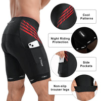 1 x RAW Customer Returns X-TIGER Cycling Shorts Men with 5D Padded, Cycling Shorts Men Breathable Quick-drying Cycling Shorts Men Short with 3 Pockets - RRP €32.45