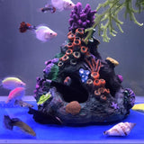 1 x RAW Customer Returns DOHAOOE Aquarium Decoration Resin Cave Aquarium Decoration Coral Rock Mountain Cave Ornaments for Shrimp Fish Tank - RRP €18.14