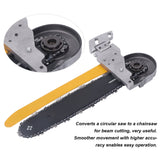 1 x RAW Customer Returns 12 inch Superior Steel Beam Cutter, Electric Chainsaw Cutter for Drive Saws, Circular Saw Attachment, High Easy Cutting - RRP €24.0