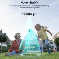 1 x RAW Customer Returns SIMREX X300C Mini Drone with Camera 720P HD FPV, RC Quadcopter Foldable, Altitude Hold, 3D Flip, Headless Mode, Gravity Control and 2 Batteries, Gifts for Kids, Adults, Beginners, White - RRP €60.49