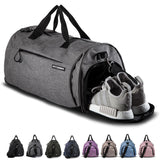 1 x RAW Customer Returns Fitgriff sports bag travel bag for men and women - with shoe compartment wet compartment - bag for sports, fitness travel - training bag, gym bag grey, M  - RRP €42.04