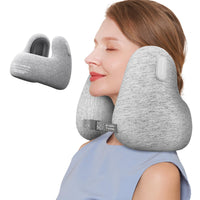 1 x RAW Customer Returns Neck Pillow Airplane - Portable Earmuff Neck Pillow, Industrial Grade Sound Insulation and Neck Protection, Noise Reduction 30dB, U-Shaped Support Travel Pillow for Airplanes, Cars and Offices - RRP €54.69