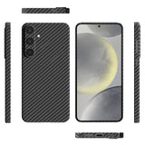 1 x RAW Customer Returns qichenlu Bulletproof Aramid Fiber Camera Protection-Black Aramid Case for S24 Plus,Military Standard Shockproof Extremely Thin Cover Case Hard Shell for Samsung Galaxy S24 Plus - RRP €33.23