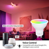 1 x RAW Customer Returns Fitop Alexa light bulbs GU10 WiFi smart lamp, 4.7W equivalent to 50W, RGB 16 million colors warm white-cold white, dimmable via app or voice, compatible with Alexa Google Home, no hub required, 5 pieces - RRP €34.27