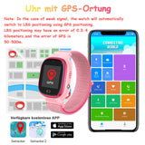 1 x RAW Customer Returns PTHTECHUS Kids GPS Smart Watch, Smartwatch Phone with GPS Tracker SOS Cellphone Touch Screen Pedometer Game Camera Voice Chat Alarm Clock Sports Watch for Boys Girls Student Christmas Gift - RRP €34.8