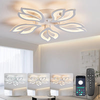 1 x RAW Customer Returns SUCIKORIO LED ceiling light dimmable with remote control, modern LED ceiling lamp living room 48W living room lamp 2700K-6500K bedroom lamp ceiling with APP for bedroom, kitchen, bathroom, hallway - RRP €59.99