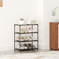 1 x RAW Customer Returns Acegozt Stackable 4-Tier Small Shoe Rack, Lightweight Shoe Rack, Storage Organizer for Entryway, Hallway and Closet SK-4W  - RRP €15.12