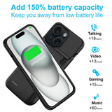 1 x RAW Customer Returns JUBOTY 7000mAh Battery Case for iPhone 15 15Pro 6.1inch, High Capacity Fast Charging Portable Charging Case, Rechargeable Extended Battery Charger Cases - RRP €28.99