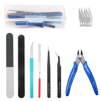 1 x RAW Customer Returns HSEAMALL 9PCS Model Building Tools,Gundam Modeler Basic Tools Craft Set,Bandai Hobby for Model Car Assemble Kit - RRP €9.98