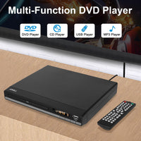 1 x RAW Customer Returns Compact HD DVD Player for TV, Region Free DVD Player with HDMI AV Output Cable Included, 1080P DVD-CD Player with USB Input, All Region Free, Error Correction, Integrated PAL NTSC System - RRP €39.99