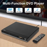 1 x RAW Customer Returns DVD-168 Compact HD DVD Player for TV HDMI AV Output with Cable Included, 1080P DVD-CD Player with USB Input, All Region Free, Error Correction, Integrated PAL NTSC System - RRP €40.33