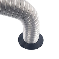 1 x RAW Customer Returns TYGERIX aluminum flexible hose ventilation hose 60 mm extendable up to 2.5 meters resistant up to 250 C more thickness and more resistance - RRP €19.74