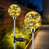 5 x Brand New nipify solar lamps for outdoor garden, 2 pieces garden lights solar, garden decoration for outdoors weatherproof, auto on off garden decoration solar for lawn, paths, yard, gifts - RRP €92.7