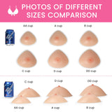 1 x RAW Customer Returns Vollence B Cup Self-Adhesive Triangle Silicone Breast Forms False Breasts Silicone Breasts Breast Form for Mastectomy Prosthesis Transvestitism Crossdressers Cosplay Bra Inserts - RRP €35.82