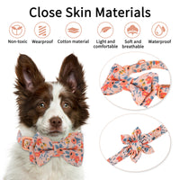 1 x Brand New Dog Collar with Bow Tie, Comfortable Valentine s Day Dog Collar with Removable Bow Tie, Rose Gold Click Closure, Cotton Collar for Wedding Small Medium Dogs Cats Neck 26-42 cm S - RRP €20.4