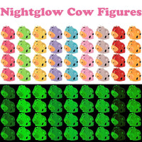 2 x RAW Customer Returns YGCHEN Mini Cow Luminous Cows Figurines Miniature Resin Ornament Fluorescent Cow Light Up Figurines Animals Glowing Cow Decoration Micro Landscape Garden Accessories 36 Pieces - RRP €31.84