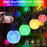 1 x RAW Customer Returns LED fairy lights outdoor, 25 LED colorful fairy lights with Bluetooth 20 modes 16 colors fairy lights outdoor power IP65 waterproof fairy lights bulbs for outdoor garden, balcony, terrace and indoor room - RRP €34.69