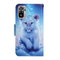 2 x Brand New QIWEIQING Compatible with Xiaomi Redmi Note 10 case, flip mobile phone case protective case with stand function and magnetic card slot protective case for Redmi Note 10 Note 10S 4G Leopard XC5 - RRP €20.52