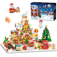 1 x RAW Customer Returns INSOON Advent Calendar 2024 Gingerbread House Construction Toy with LED Light, 24-Day Christmas Countdown Mini Building Block Toy 1763 Pieces, Gift for Adults Children Girls Boys from 10  - RRP €55.99