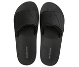 12 x Brand New ARRIGO BELLO Men Flip Flops Latex Sole Sandals Summer Fashion Pool Beach Thong with Leather Size 41-46 T Black, 43  - RRP €207.36