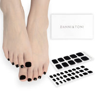 1 x RAW Customer Returns DANNI TONI Semi-cured Gel Nail Foils Black panther Black Solid Color Shiny Gel Nail Stickers, Pedi Wraps Toenails Nail Foil Pedicure Wraps 37 Stickers - RRP €15.12