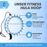 2 x RAW Customer Returns ARIPORT Smart Fitness Hula Hoop for weight loss - Includes skipping rope for an effective full-body workout - won t fall off Weight, massage nubs smart counter Extendable to 60-100cm  - RRP €52.84