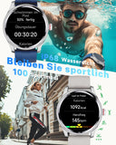 1 x RAW Customer Returns TOOBUR Smartwatch Men Women Metal Bezel with Phone Function, Fitness Watch with 100 Sports Running, 24 7 Pulse, Pedometer and Fitness Tracker, IP68 Waterproof Swimming, Compatible Android iOS - RRP €39.98