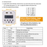 1 x RAW Customer Returns XTVTX Digital LCD Timer, Programmable, CN101A DC 12V, Digital LCD Liquid Crystal Display Power Weekly Timer Control Relay Switch with White Waterproof Cover - RRP €13.1