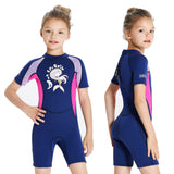 1 x RAW Customer Returns Yueta kids wetsuit short, 2.5 mm neoprene diving suits, warm wetsuit shorts for children girls boys - RRP €41.99