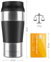 1 x RAW Customer Returns Thermo mug coffee mug to-go stainless steel - 360ml thermo drinking cup leak-proof dishwasher safe BPA-free 4h hot - 8h cold vacuum insulated cup Tea coffee travel mug cup cafe thermos cup - RRP €23.18