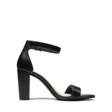 1 x RAW Customer Returns DREAM PAIRS women s heeled sandals, size 39, BLACK-PU, SDHS2434W-E - RRP €39.99