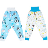 1 x RAW Customer Returns MOEMOE BABY 2 Pack Diaper Pants Diaper Skirt, Training Pants Potty Training, Waterproof Cotton Children s Learning Pants Potty Training for Baby Children, Blue, M 3-5 Years - RRP €30.35