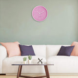 1 x RAW Customer Returns Lafocuse 3D Numbers Silent Wall Clock Pink, Children s Wall Clock Girls, Wall Clock Without Ticking Silent Decoration Modern Kitchen Clocks Children s Room Office 30 cm - RRP €19.99