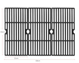 1 x RAW Customer Returns Denmay cast iron grill grate 43 x 21 cm for Charbroil, Enders Boston 3, Enders Monroe 3 Pro, Landmann Triton 3 4, Profi Cook PC-GG 1058 1059, Barbecook Siesta 310, Broil King, 3-pack - RRP €67.04