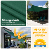 1 x RAW Customer Returns Sekey Waterproof Shade Sail Awning 4x4m Square UV Ray Protection, Tear Resistant, for Terrace Balcony Patio Outdoor Garden, with Eyelets and Fixing Ropes, Anthracite - RRP €64.39