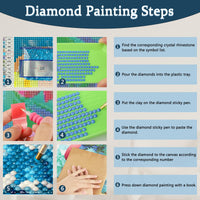 1 x Brand New CEOVR Diamond Painting Kit for Adults Diamond Painting for Adults Castle 5D Diamond Painting Complete Kit, Fantasy Diamond Kit for Adults, 30x40 cm Fireworks Diamond Painting for Adults - RRP €19.2