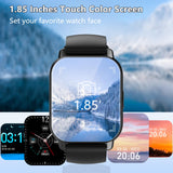 1 x RAW Customer Returns Csasan Men s Smartwatch with Telephone Function, 1.85 Inch HD Full Touchscreen Smart Watch with Heart Rate Monitor Sleep Monitor Pedometer, 112 Sports Modes Sports Watch, IP68 Waterproof Fitness Watch for iOS Android - RRP €29.5