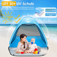 1 x RAW Customer Returns MAXDONE Beach Shelter Pop Up Beach Tent for 2-3 People Automatic Beach Camping Tent UV50 Protection, Portable Extra Light Beach Tent for Families Beach Camping Garden with Carrying Bag - RRP €42.29