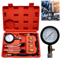 1 x RAW Customer Returns Compression Tester Compression Tester Kit, Gasoline Compression Gauge, Gauge Test Tool for Motorcycle, Car Outboard Engine, Car Snowmobile Petrol Gas Engine - RRP €19.99