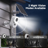 1 x RAW Customer Returns Ultivon 1080P battery surveillance camera outdoor solar, camera surveillance wireless WiFi outdoor indoor with PIR motion detector, colorful night vision, two-way audio, IP65 waterproof, SD storage, push alarms - RRP €39.98