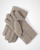 1 x Brand New YISEVEN Men s Durable Sheepskin Mittens Lambskin Gloves Mittens Sherpa Fur Flip Cuff Thick Wool Lined and Heated Warm for Winter Cold Weather Dress Driving, Taupe Suede L - RRP €26.54