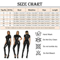 1 x Brand New SEAUR Sexy Bodysuit Women Leather Jumpsuit Women Slim Fit Cosplay Long Nightclub One Piece Sleepwear Overall Lingerie Jumpsuit Cat Costume - RRP €42.35